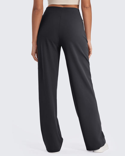 Women's High-Waist Pleated Wide-Leg Pants