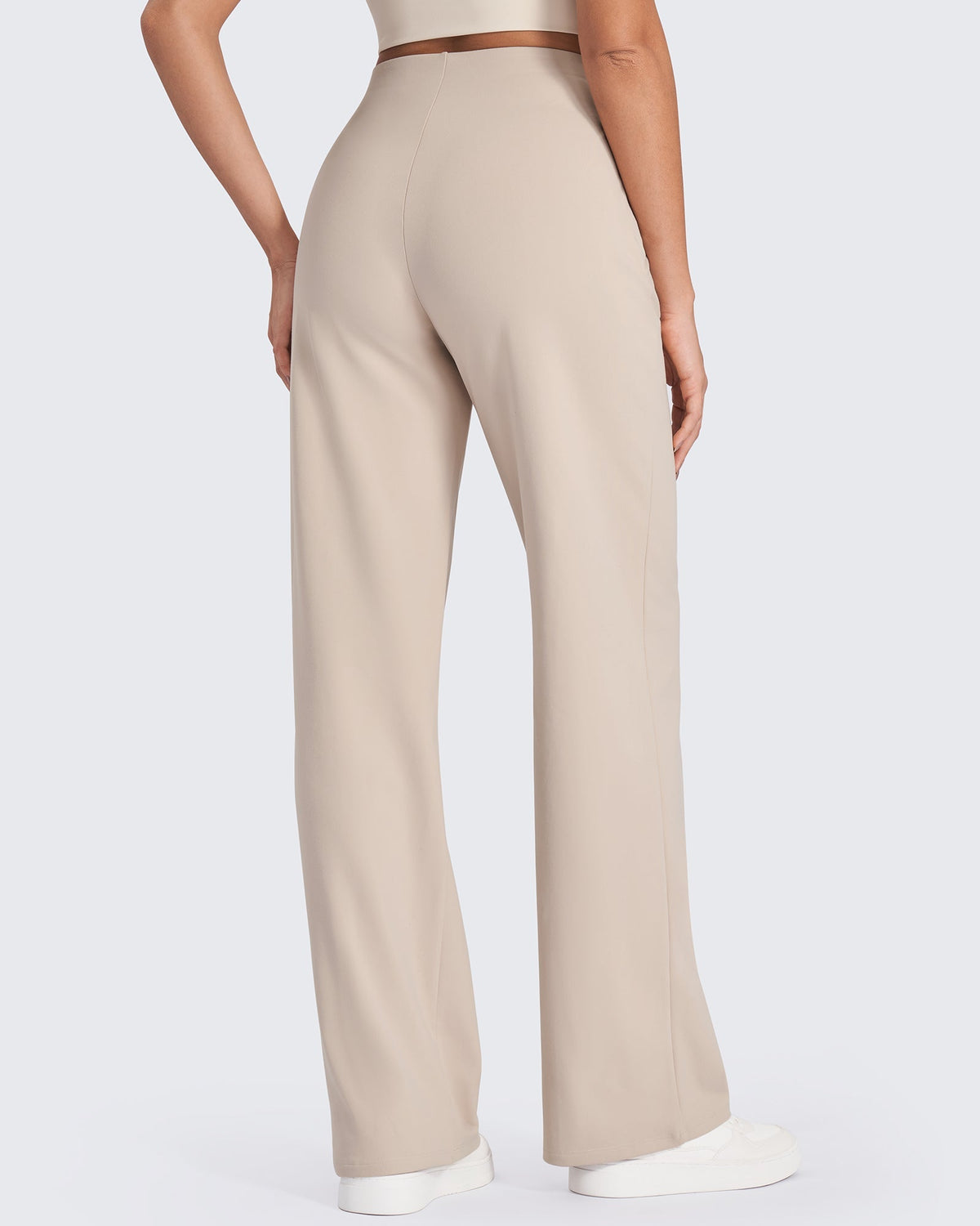 Women's High-Waist Pleated Wide-Leg Pants